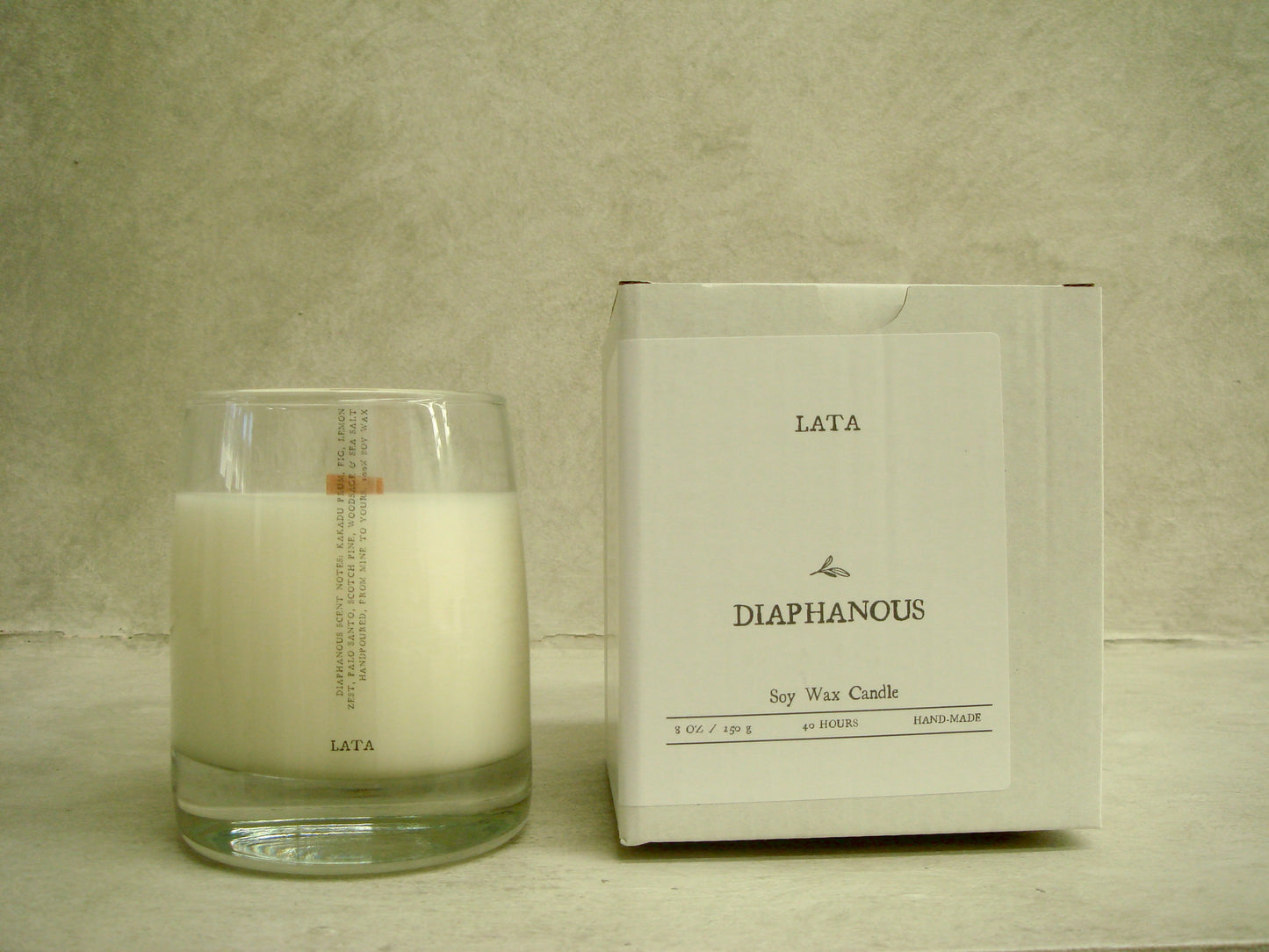 VELL CANDLE - DIAPHANOUS